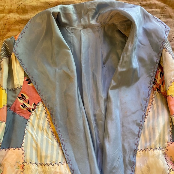 The Ludlow Shop Vintage Handmade Embroidered Quilt Coat - Picture 6 of 12